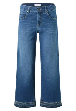 Jeans Linn Fringe mit Stichmuster