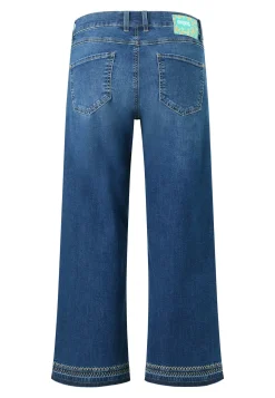 Jeans Linn Fringe mit Stichmuster