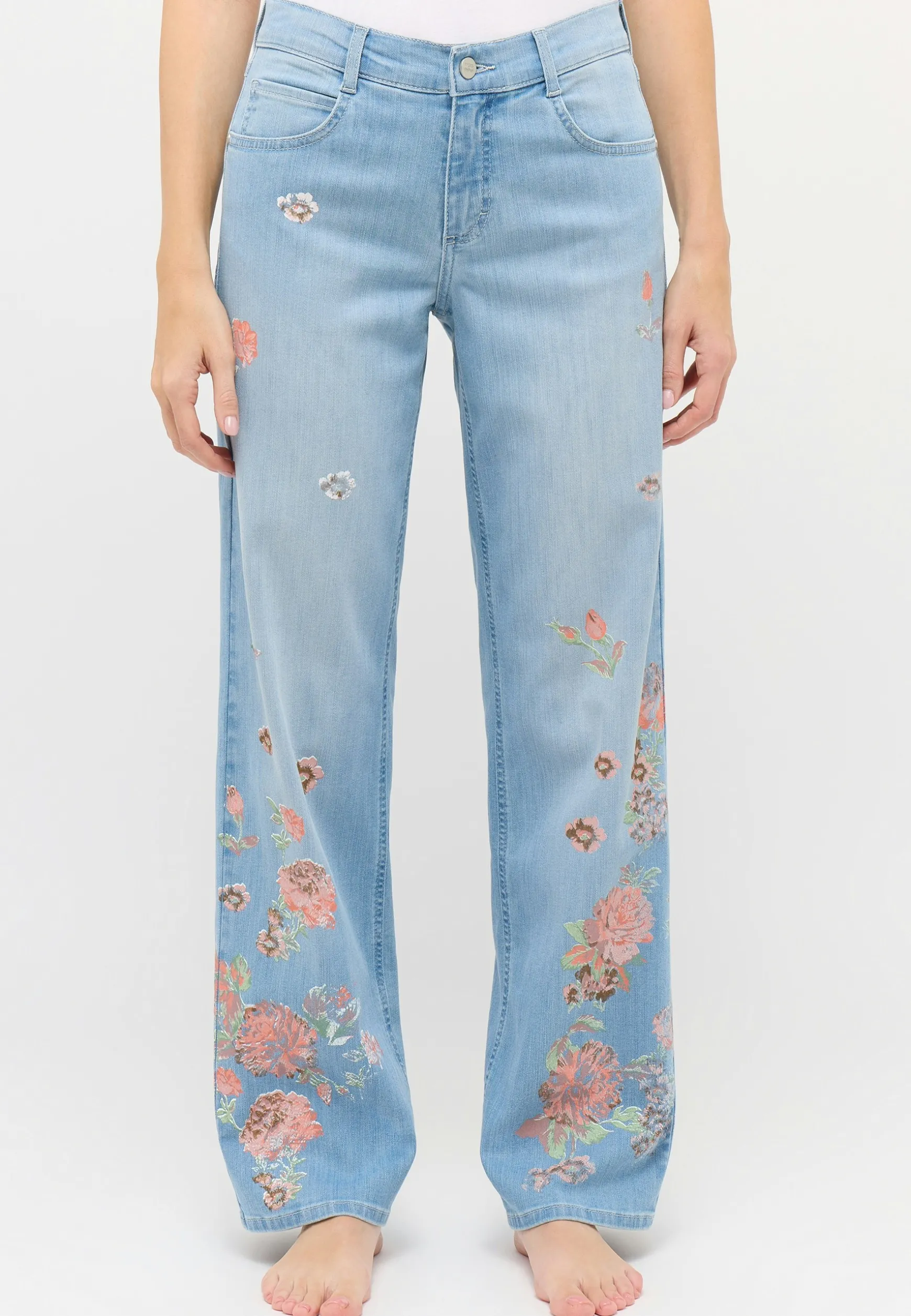 Jeans Liz mit floralem Print