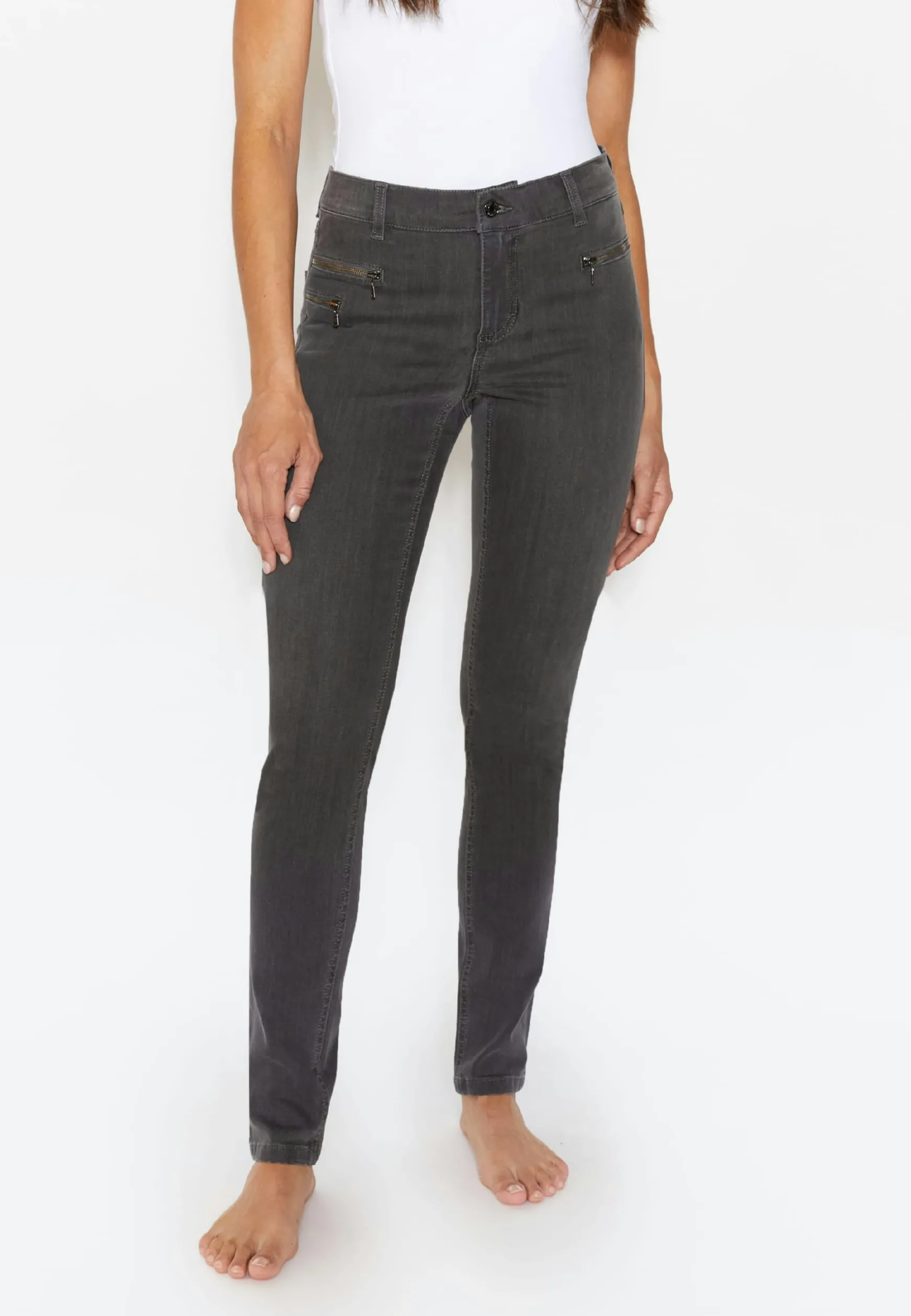 Jeans Malu Zip mit Zierreiu00c3u0178verschlu00c3u00bcssen