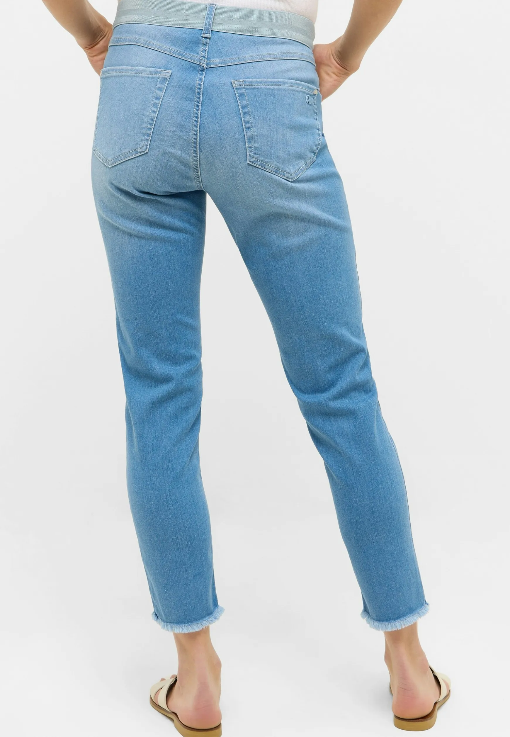Jeans One Size Crop Fringe