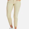 Jeans Ornella Button mit unifarbenem Stoff