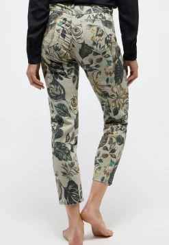 Jeans Ornella mit Blumenmuster