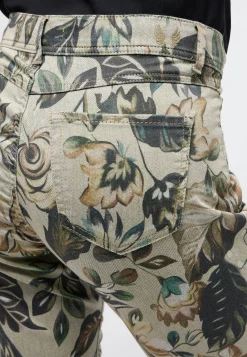 Jeans Ornella mit Blumenmuster