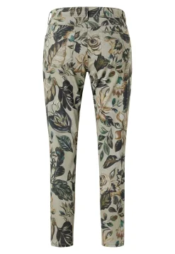 Jeans Ornella mit Blumenmuster