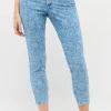 Jeans Ornella mit floralem Muster