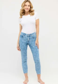 Jeans Ornella mit floralem Muster