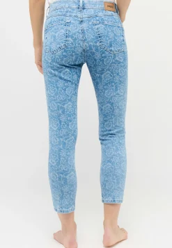 Jeans Ornella mit floralem Muster