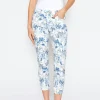 Jeans Ornella mit Palmen-Print