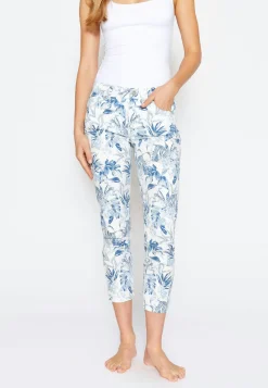 Jeans Ornella mit Palmen-Print