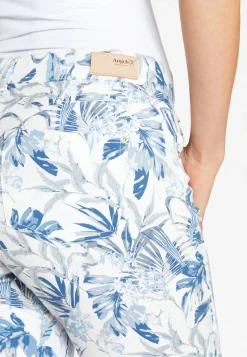 Jeans Ornella mit Palmen-Print