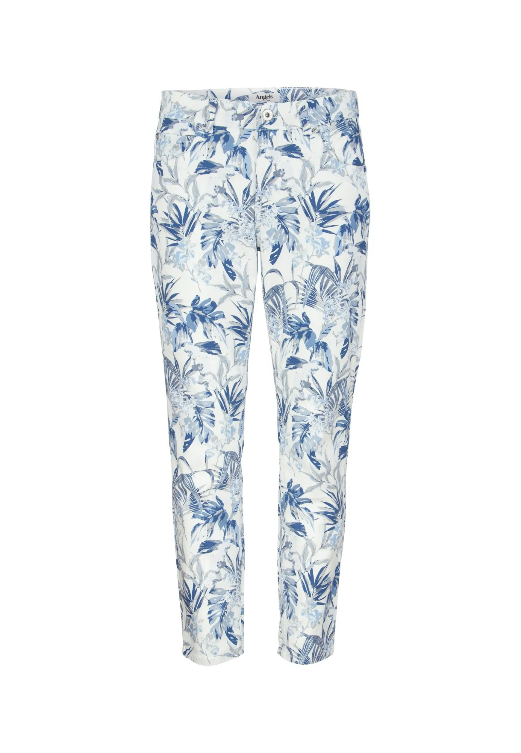 Jeans Ornella mit Palmen-Print