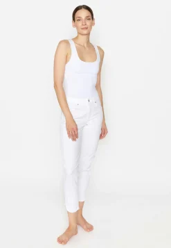 Jeans Ornella Plate mit Beinsaum-Detail