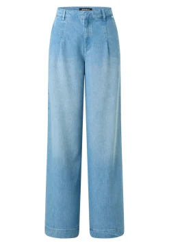 Jeans Palazzo mit Used-Waschung