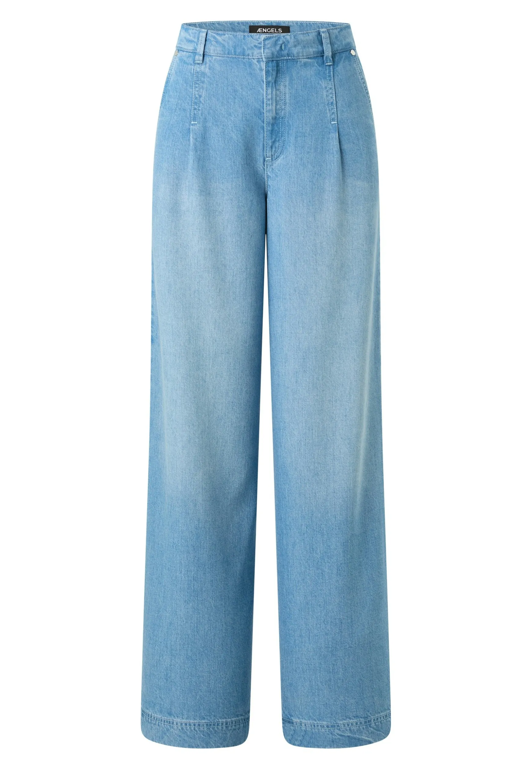 Jeans Palazzo mit Used-Waschung