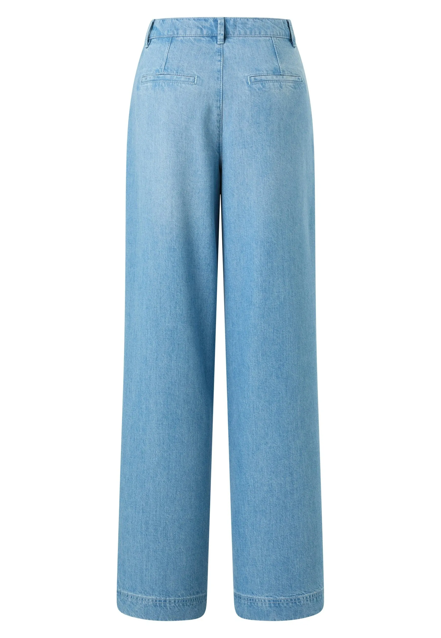 Jeans Palazzo mit Used-Waschung