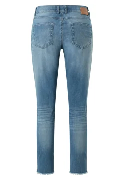Jeans Skinny Ankle Zip Fringe