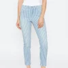 Jeans Skinny Ankle Zip mit Streifen