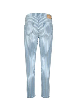 Jeans Skinny Ankle Zip mit Streifen