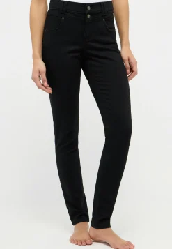 Jeans Skinny Button mit authentischem Denim