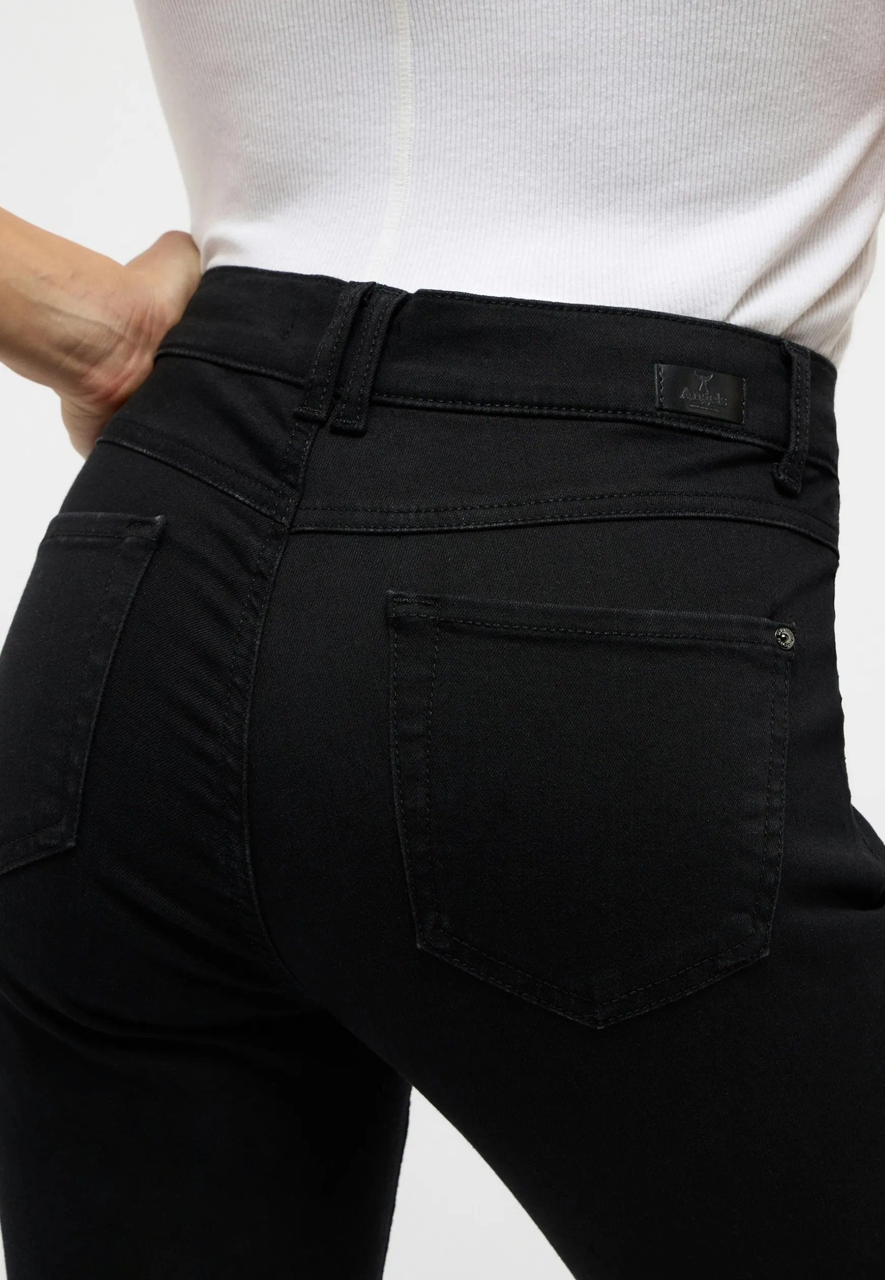 Jeans Skinny Button mit authentischem Denim