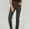 Jeans Skinny Button mit Coloured Denim