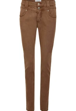Jeans Skinny Button mit Coloured Denim