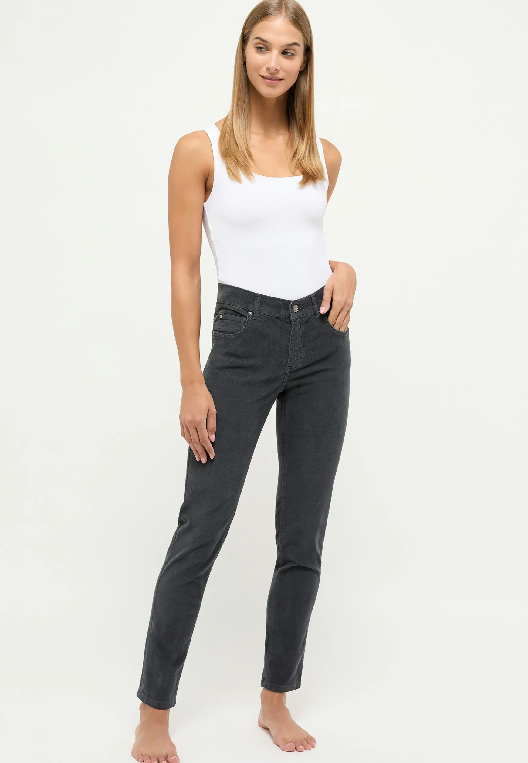 Jeans Skinny in Coloured Cord