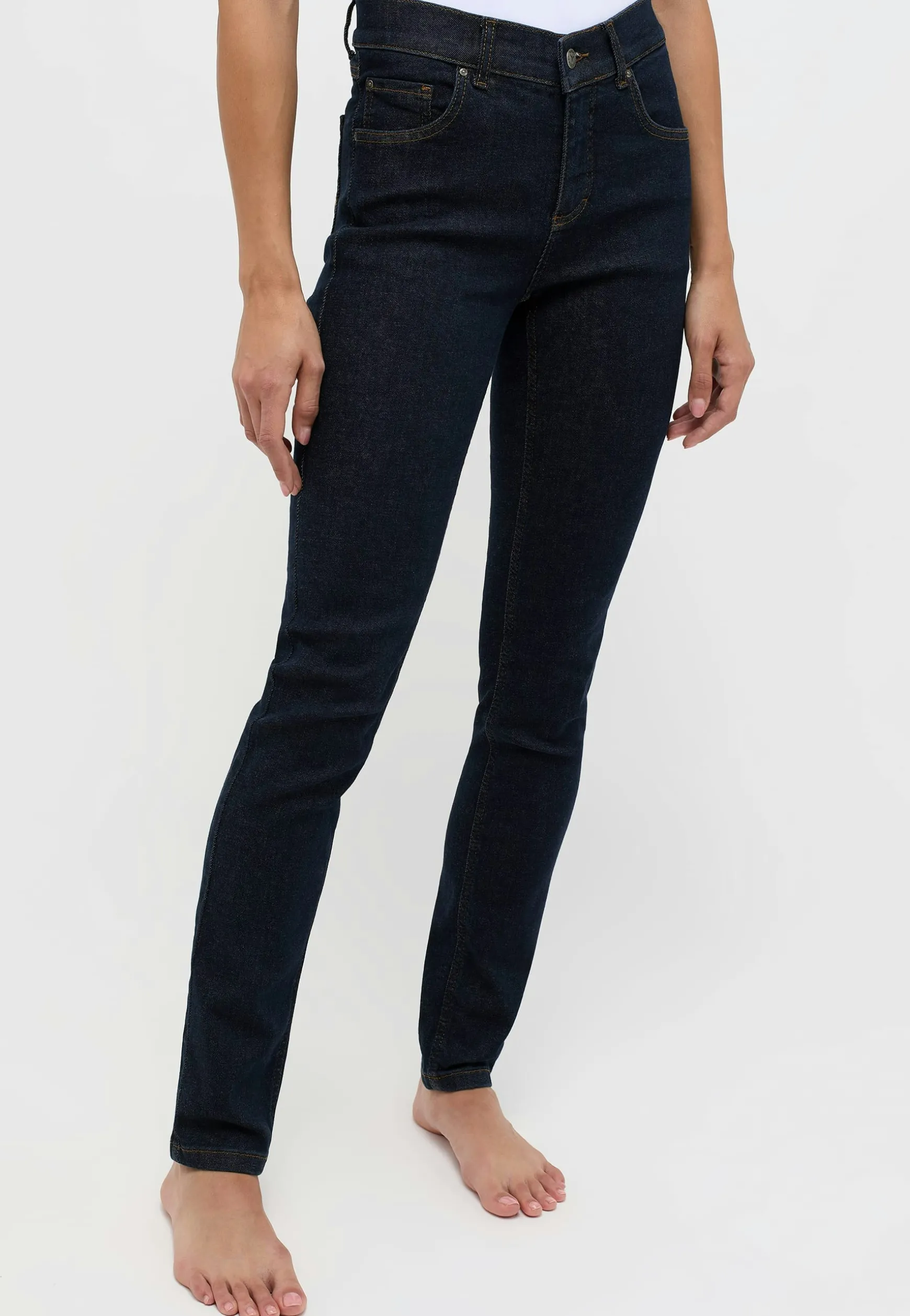Jeans Skinny mit Used-Waschung