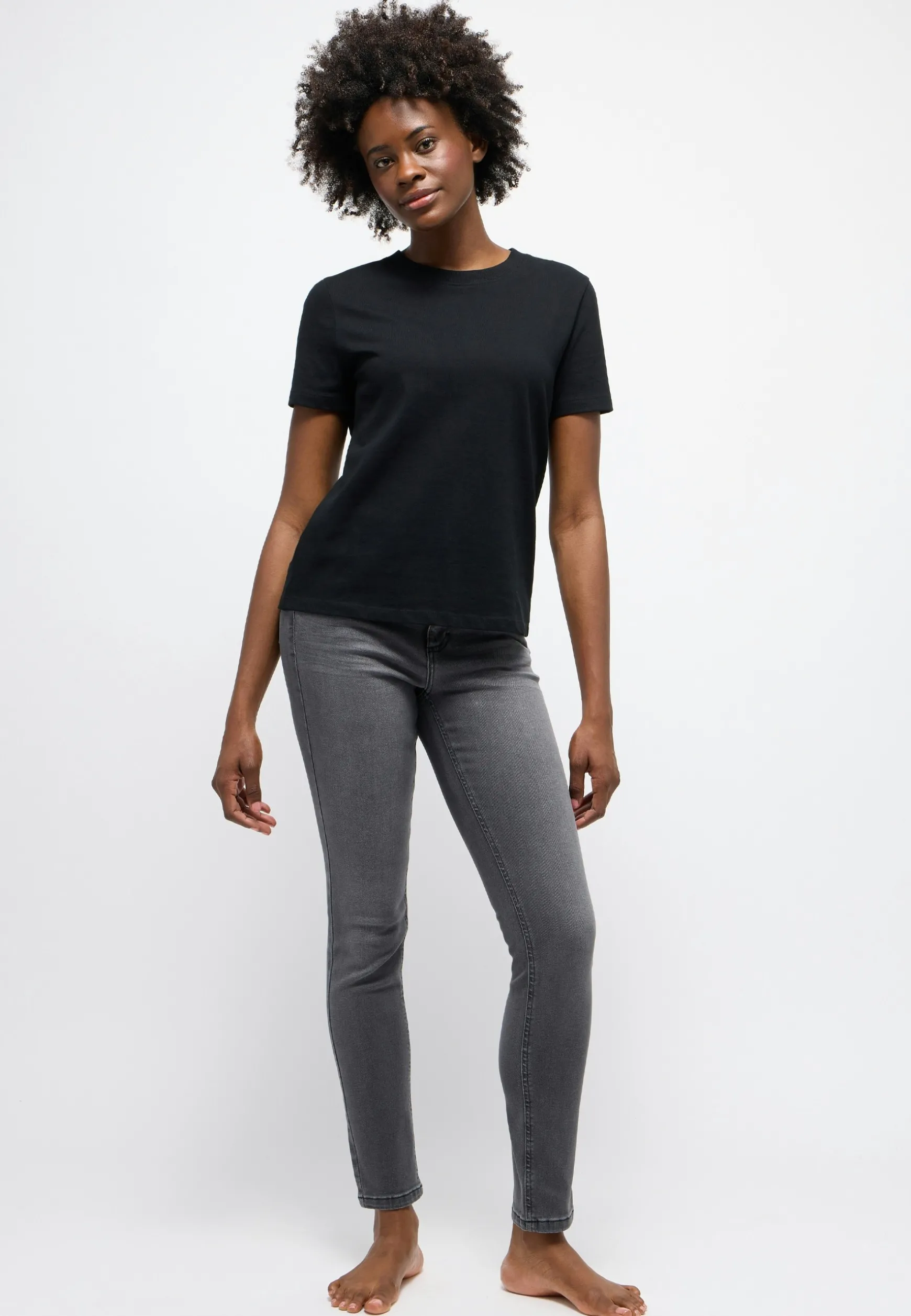 Jeans Skinny mit Used-Waschung