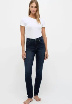 Jeans Skinny mit Used-Waschung