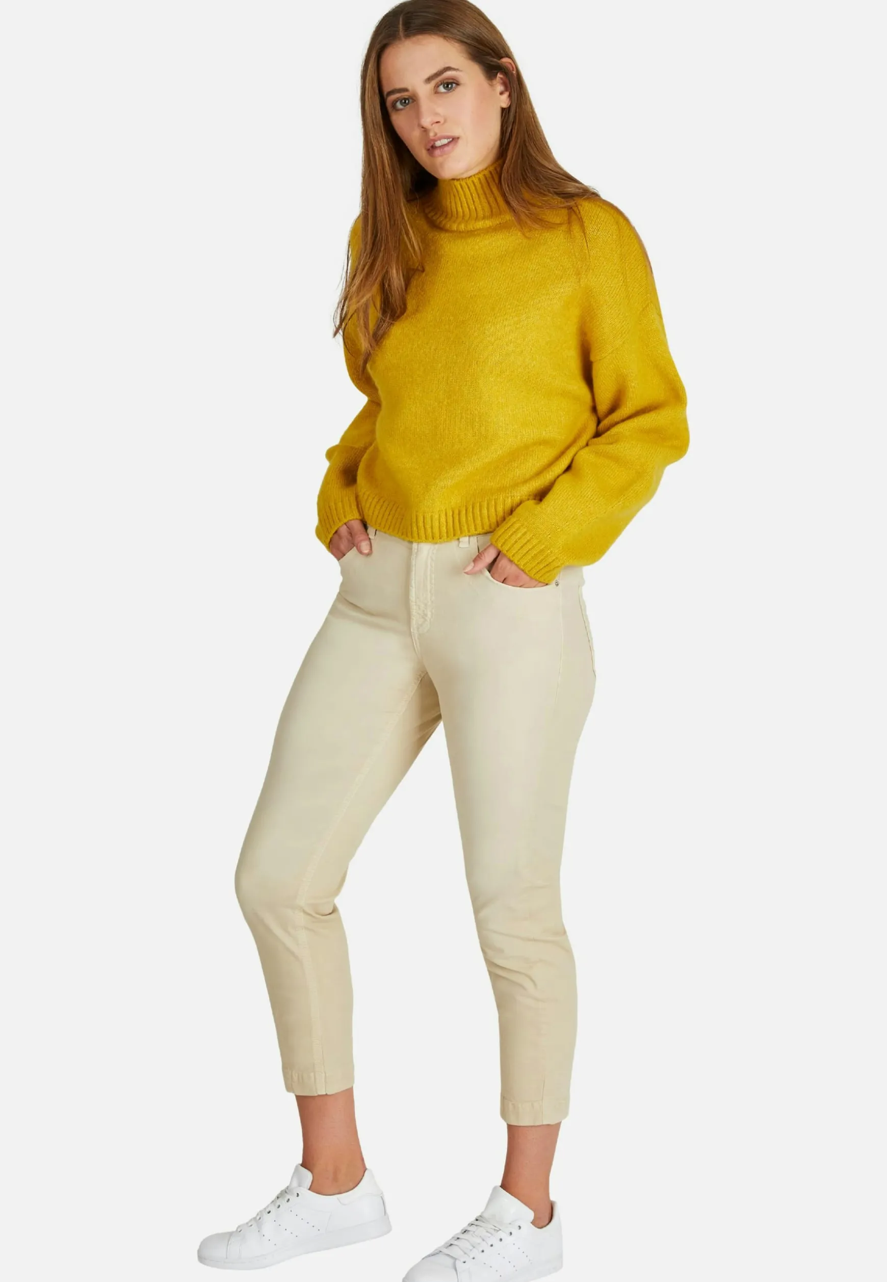 Jeans Tama Cropped mit teilelastischem Bund