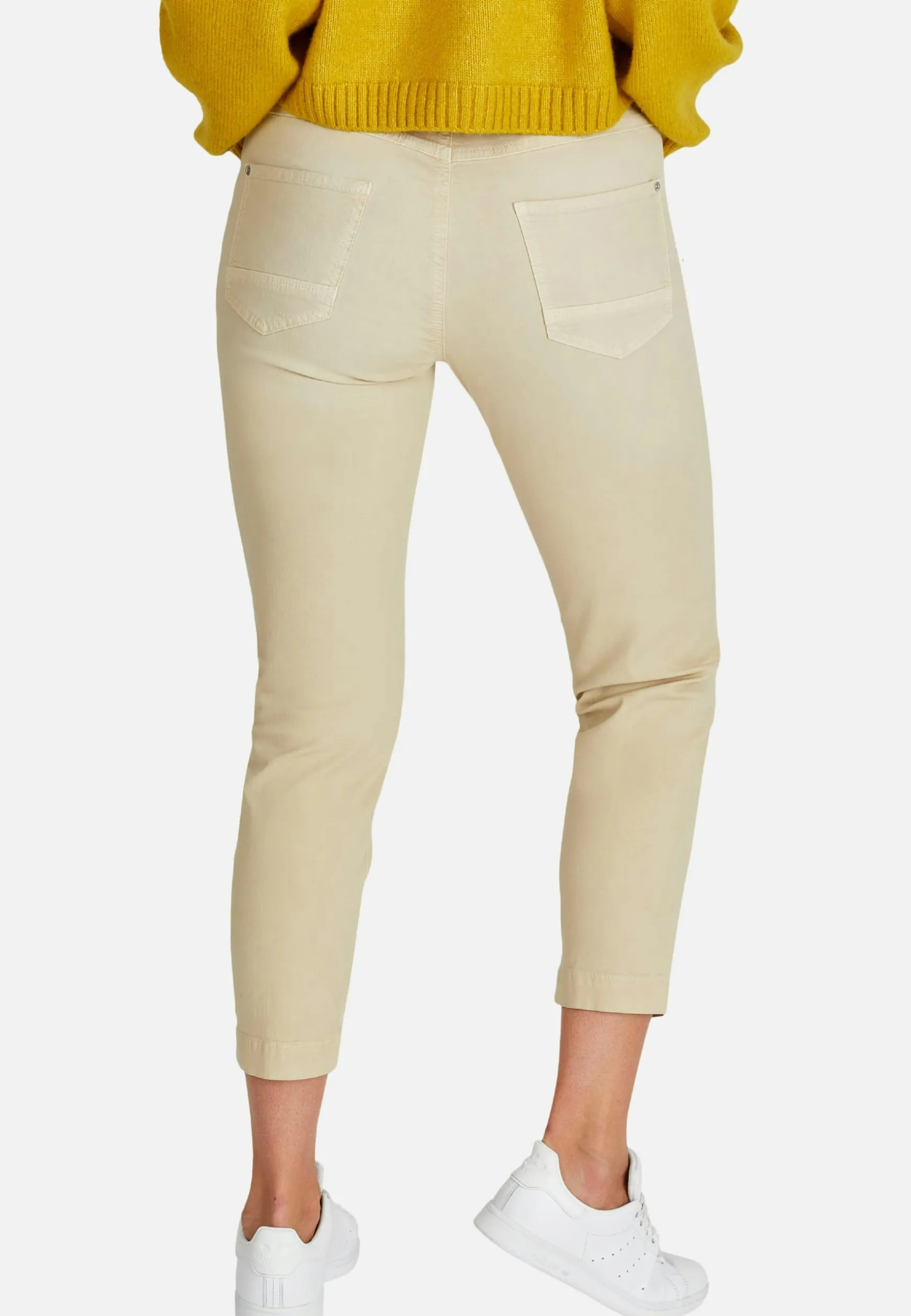 Jeans Tama Cropped mit teilelastischem Bund