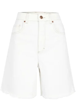 Jeansshorts Mila in unifarbenem Denim