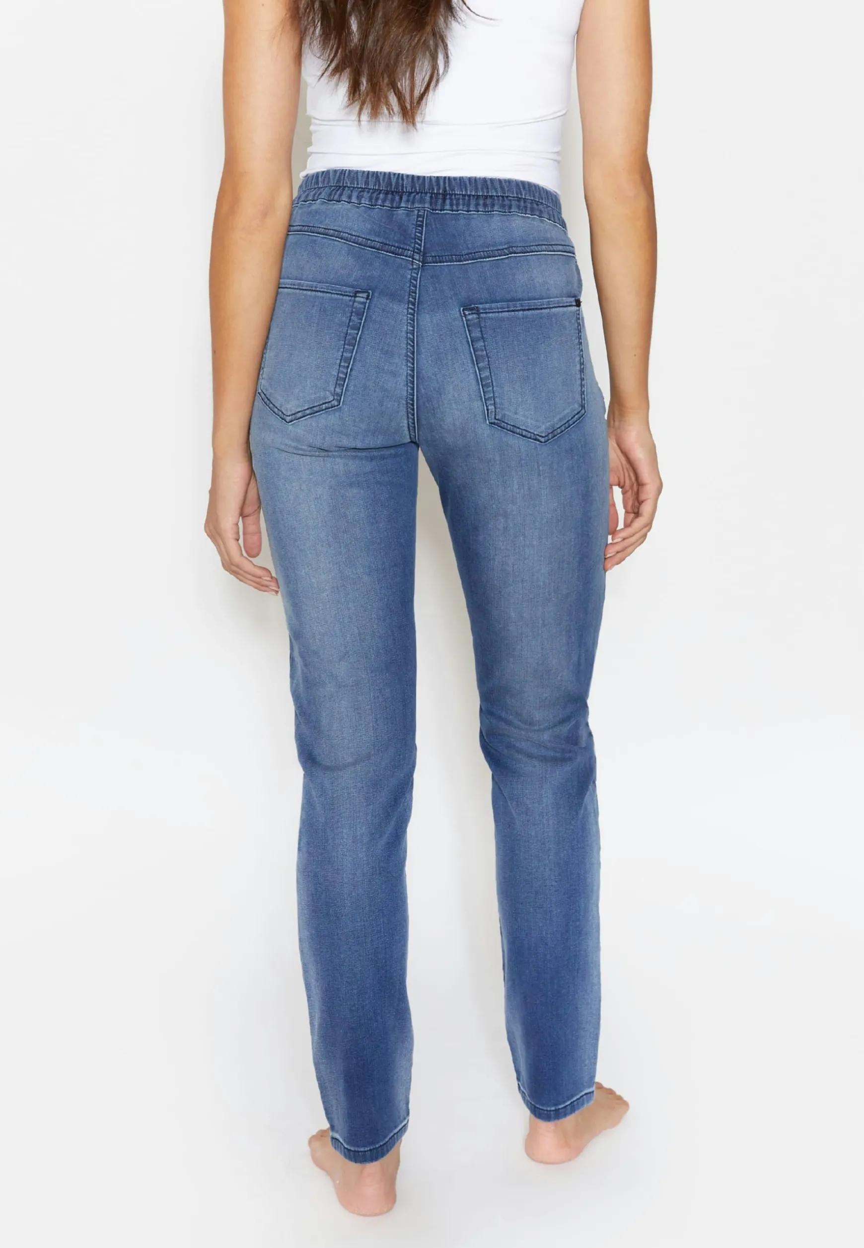 Joggpants Louisa Active mit unifarbenem Stoff