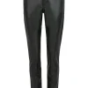 Lederimitathose Skinny Pocket Zip in Uni-Design