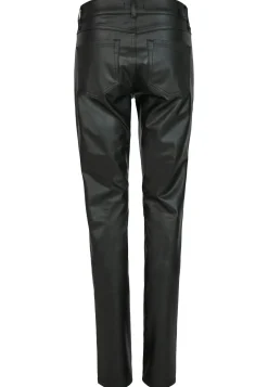 Lederimitathose Skinny Pocket Zip in Uni-Design