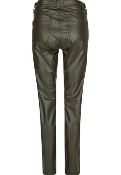 Lederimitathose Skinny Pocket Zip in Uni-Design