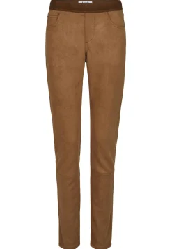 Lederimitathose Skinny Shape Seam mit Ziernu00c3u00a4hten