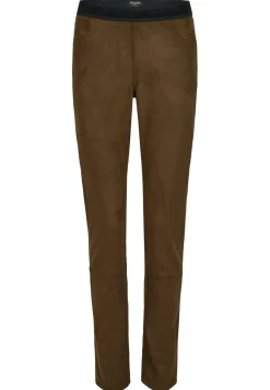 Lederimitathose Skinny Shape Seam mit Ziernu00c3u00a4hten