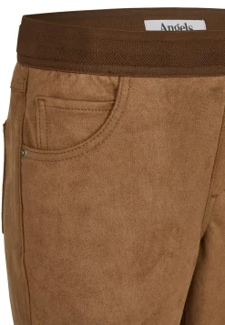 Lederimitathose Skinny Shape Seam mit Ziernu00c3u00a4hten