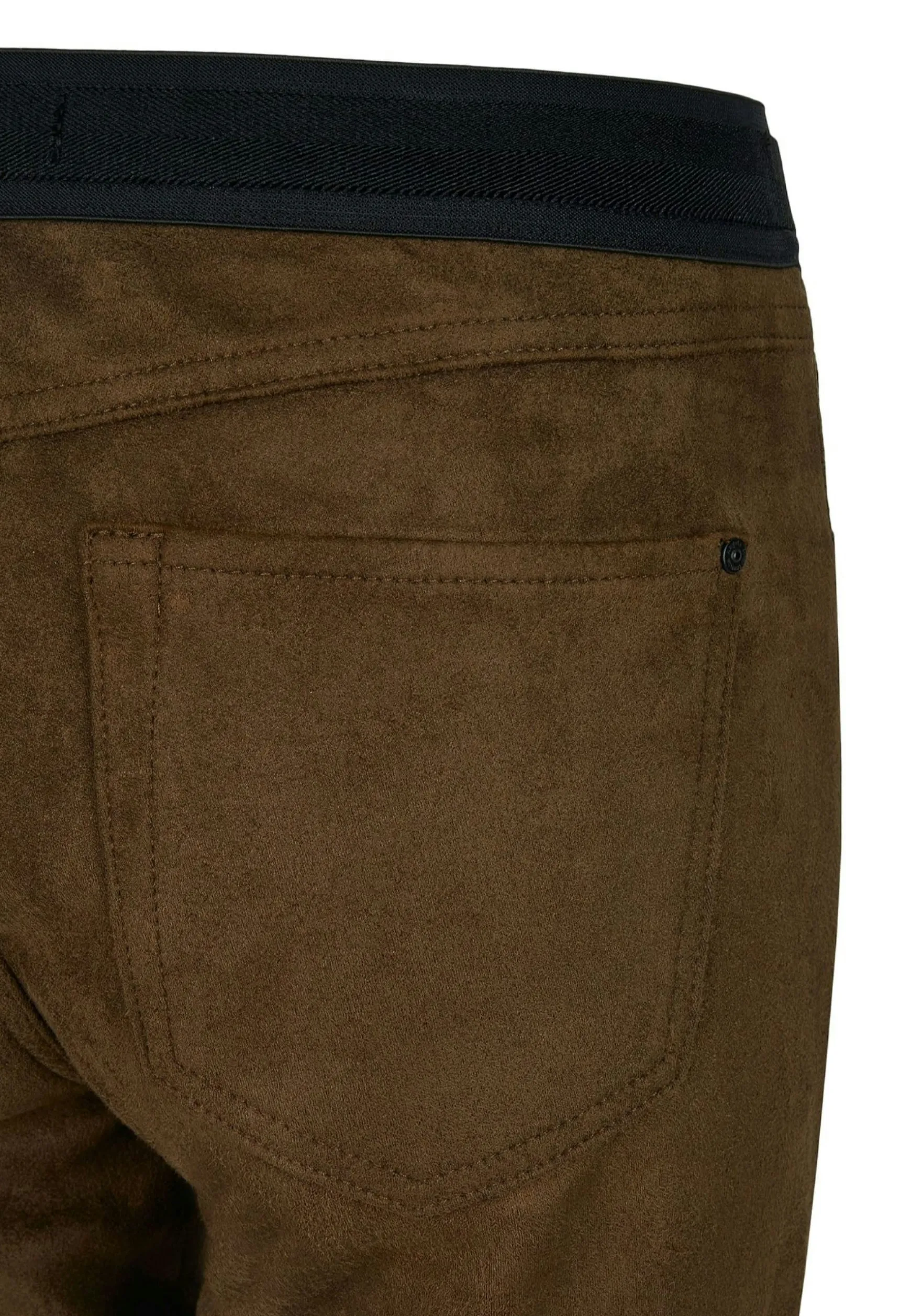 Lederimitathose Skinny Shape Seam mit Ziernu00c3u00a4hten