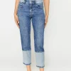 Patchwork-Jeans Darleen Crop Reverse