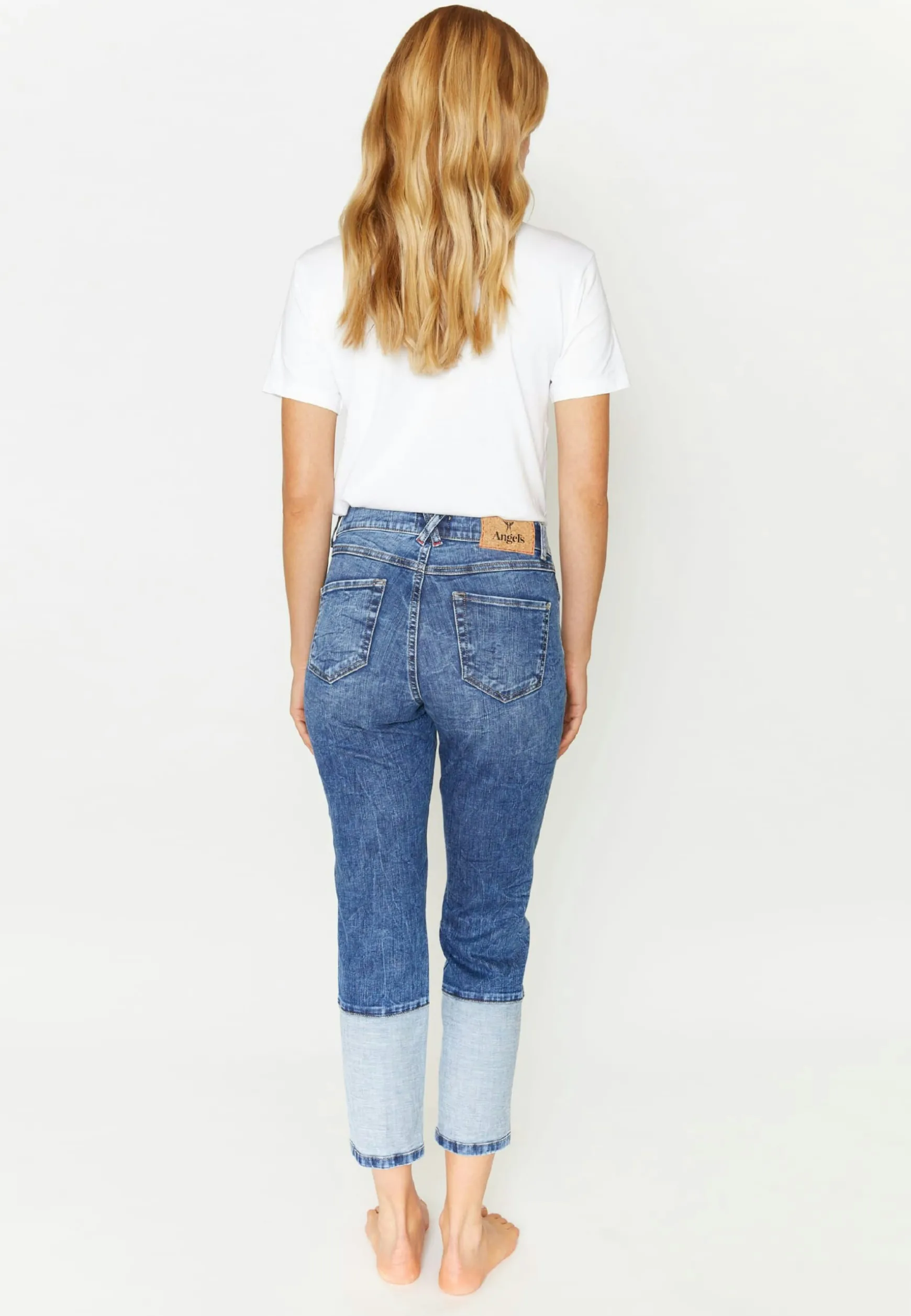 Patchwork-Jeans Darleen Crop Reverse