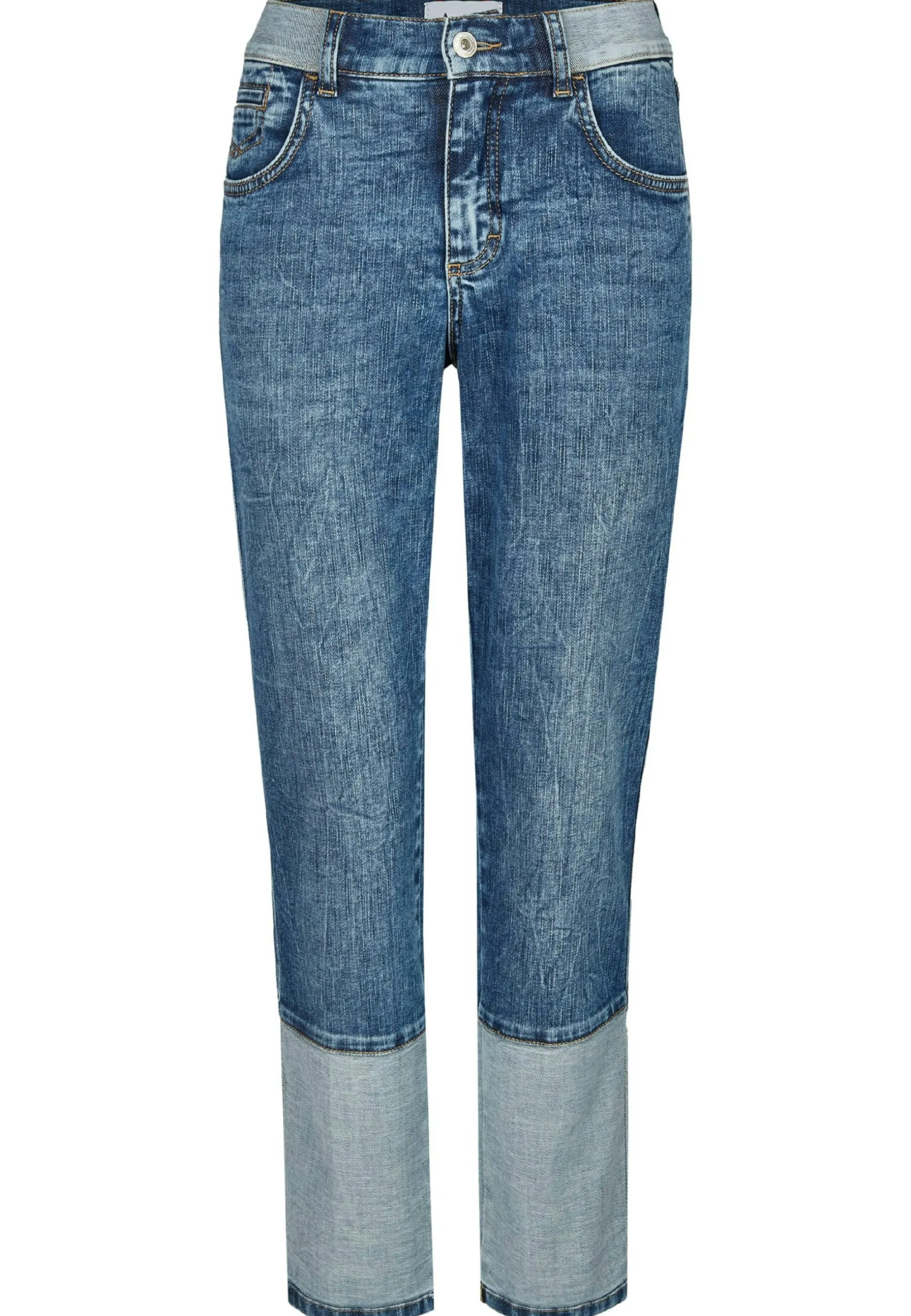 Patchwork-Jeans Darleen Crop Reverse