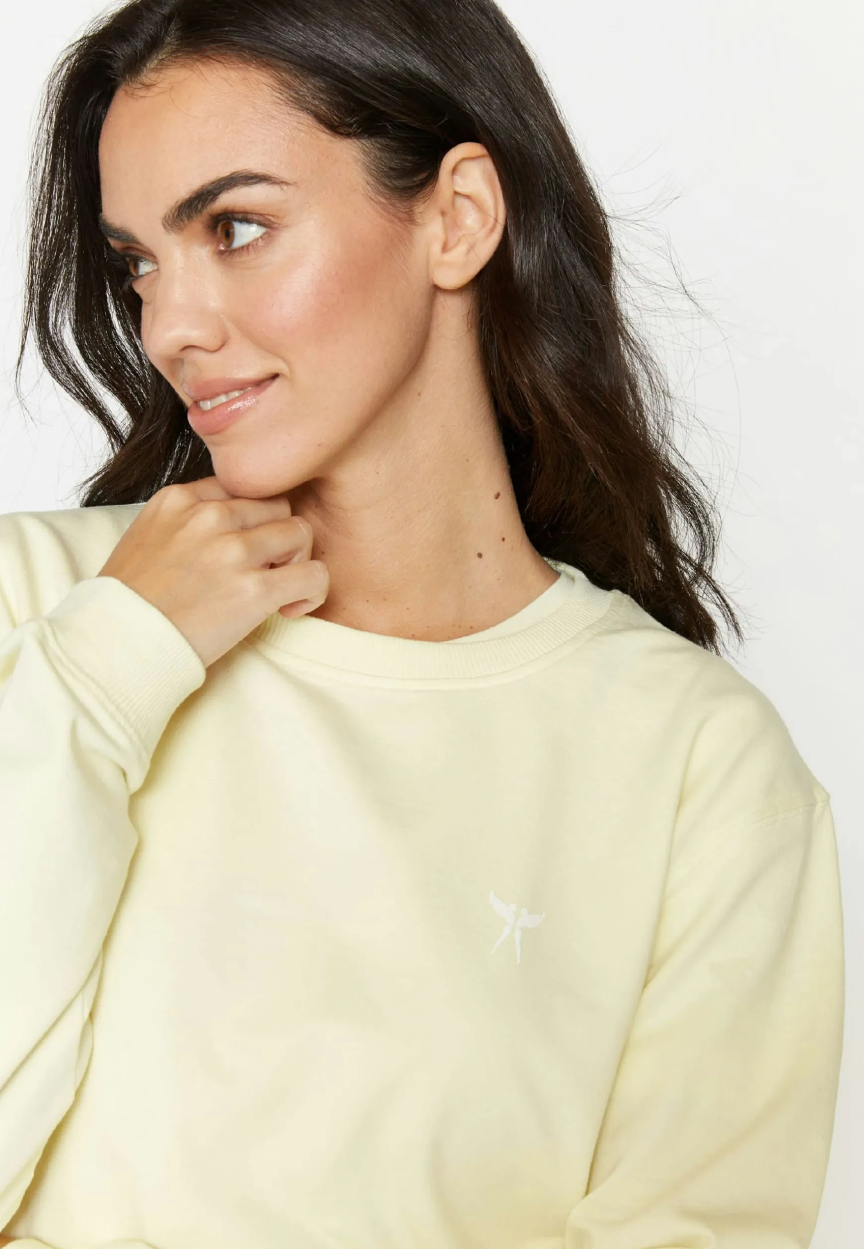 Sweater in unifarbenem Pastell