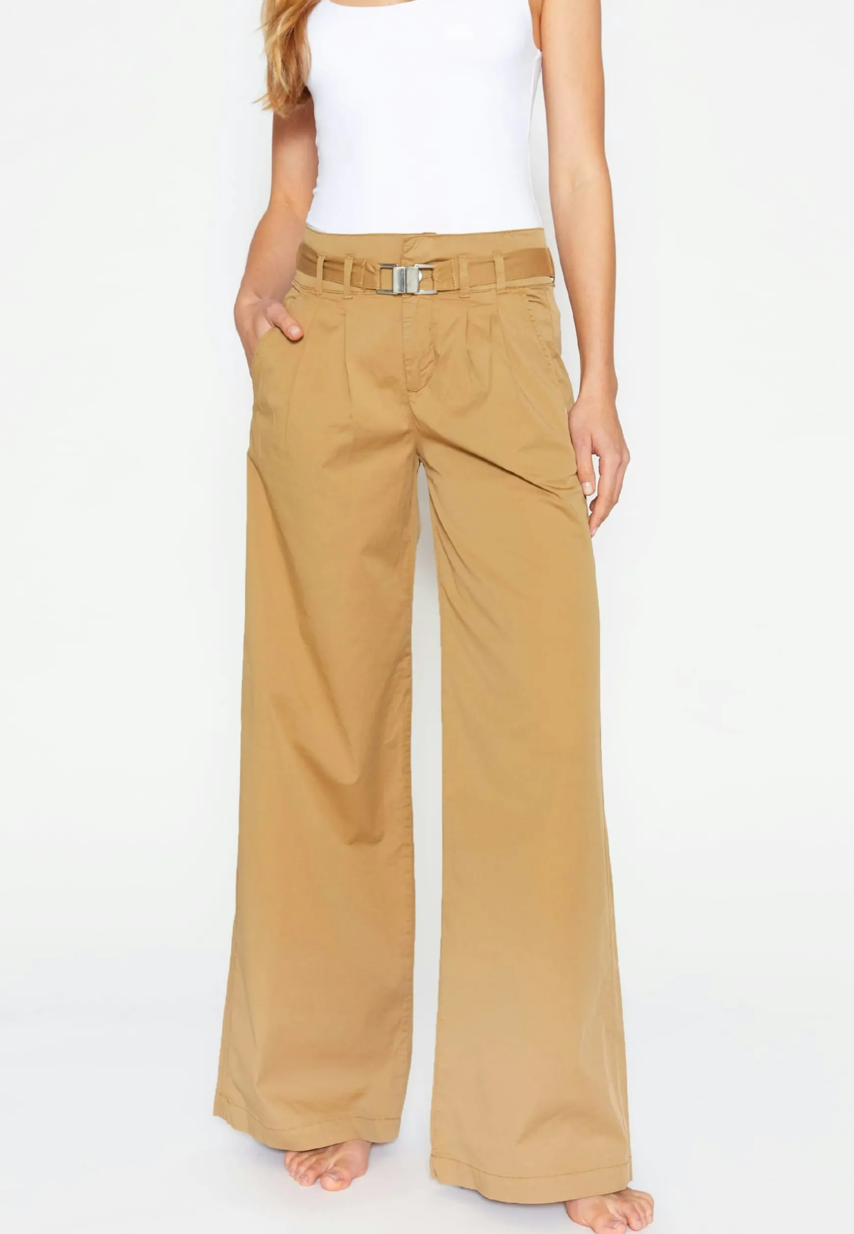 Weite Hose Detail Wide Leg